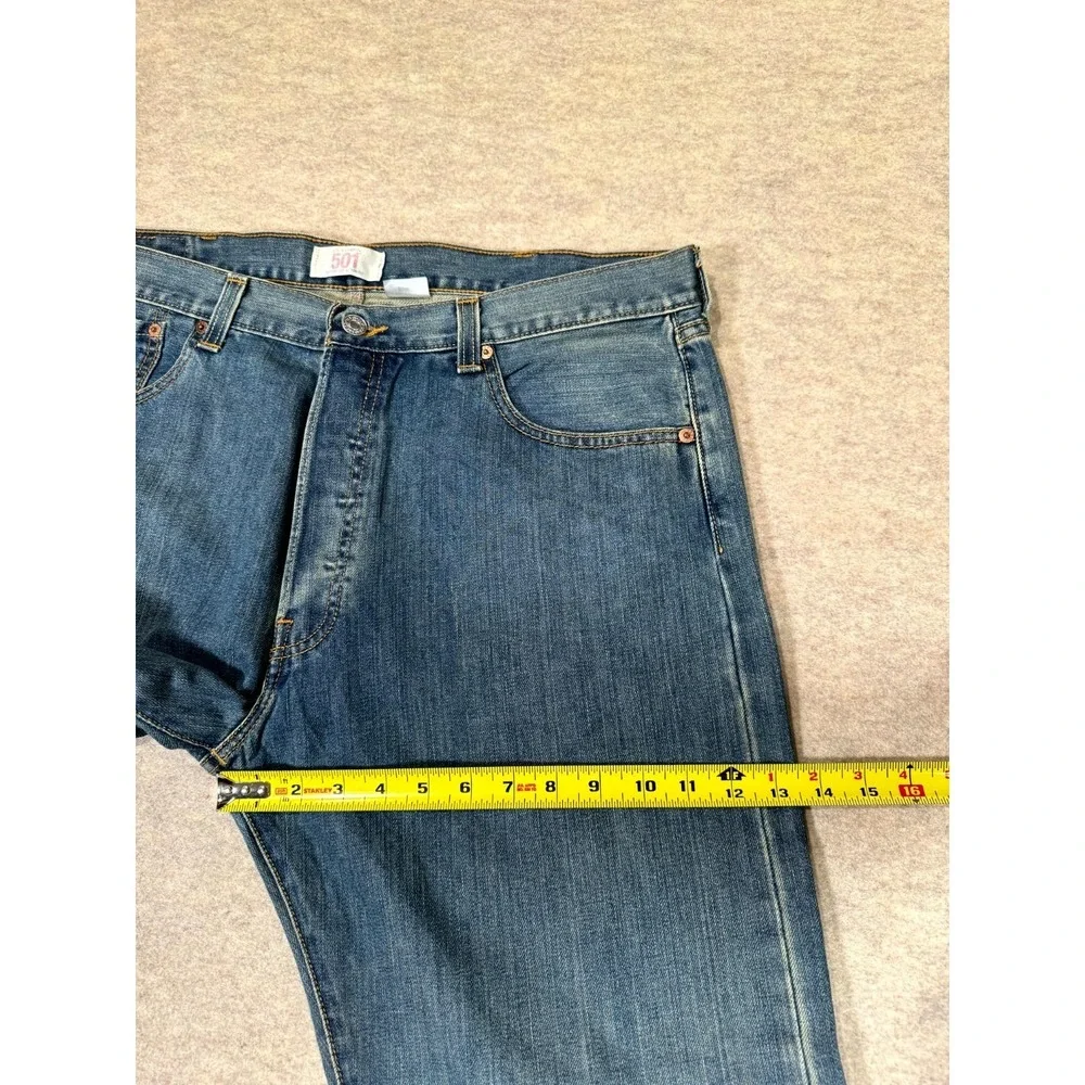 VTG Levis 501‎ Original Fit Jeans Mens 38x30 Blue Denim Button Fly Straight Leg